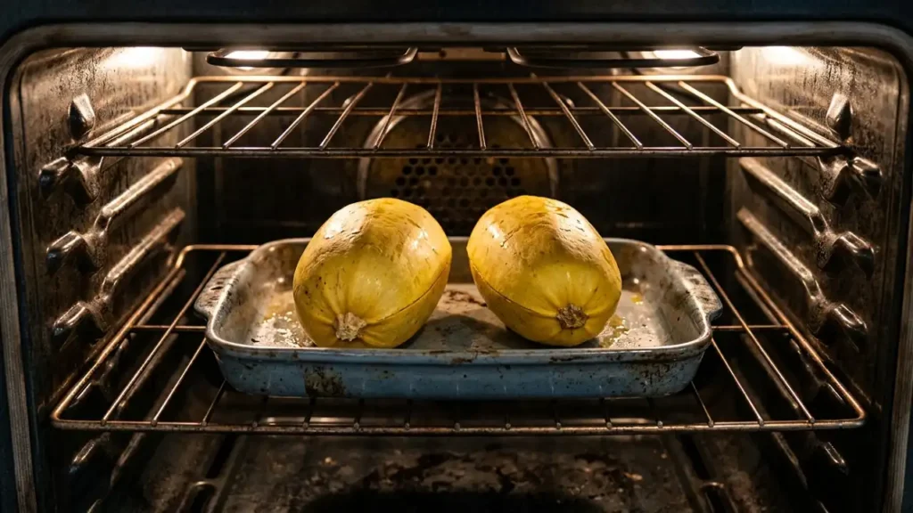 cook spaghetti squash in oven