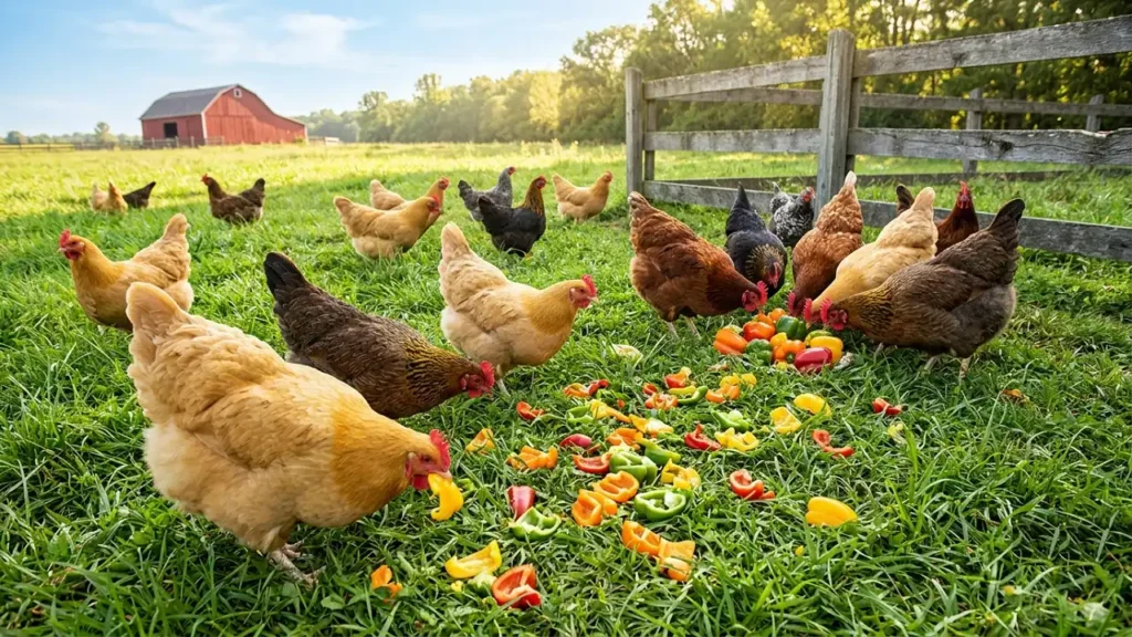can chickens eat bell peppers
