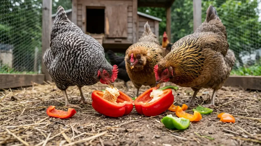 can chickens eat bell peppers 