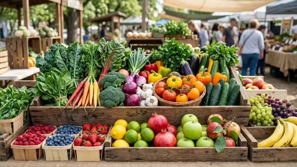 organic fruit and vegetables
