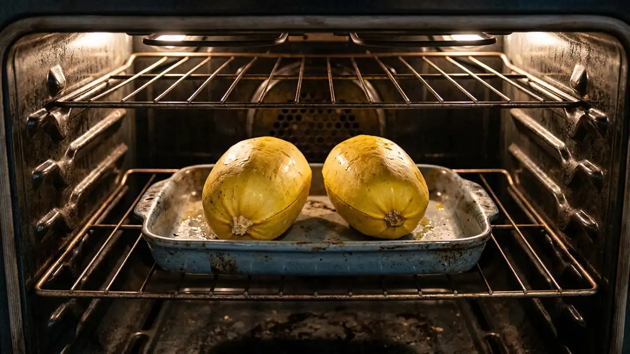 cook spaghetti squash in oven