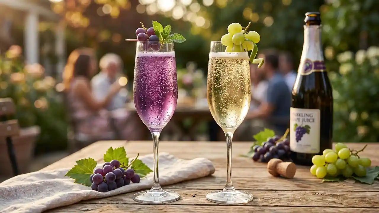 sparkling grape juice drinks